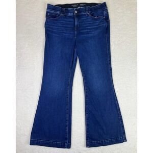 Torrid Bombshell Flare Super Soft Jeans Womens 20R Plus Blue High Rise Stretch